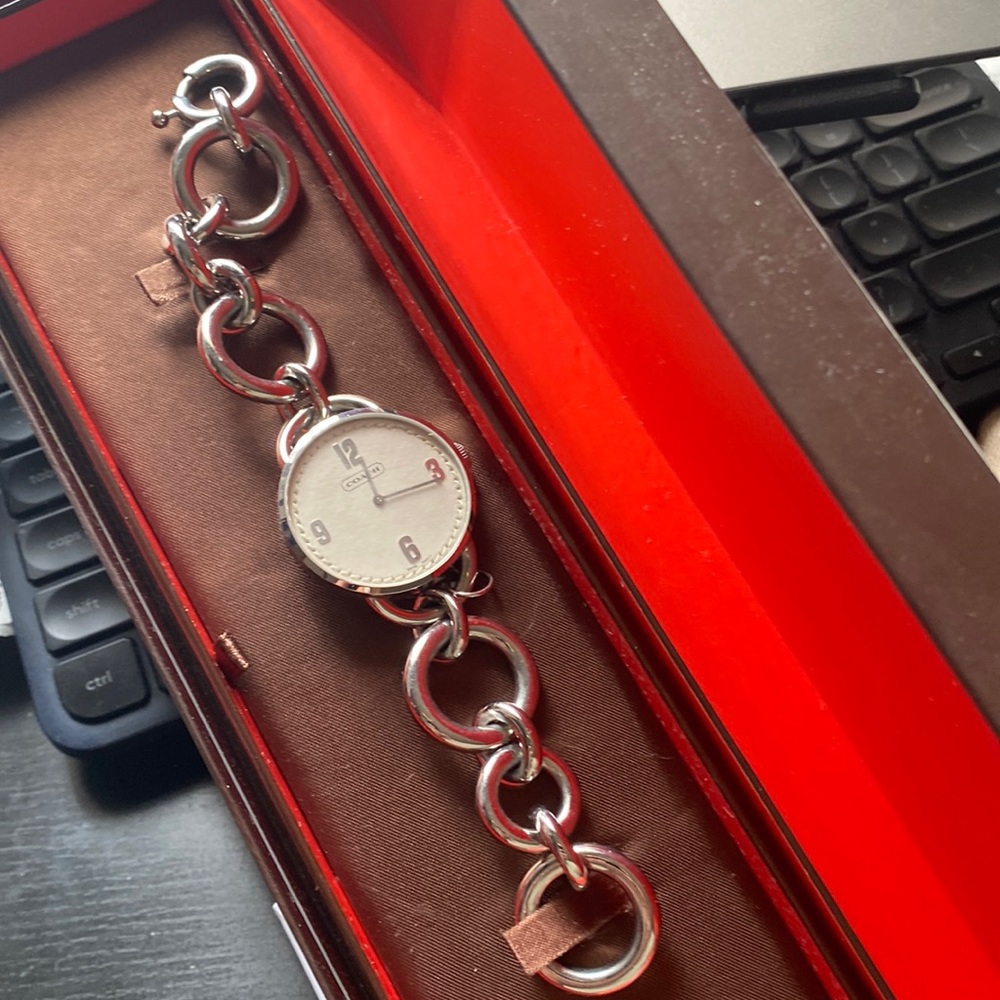 Coach stainless steel watch